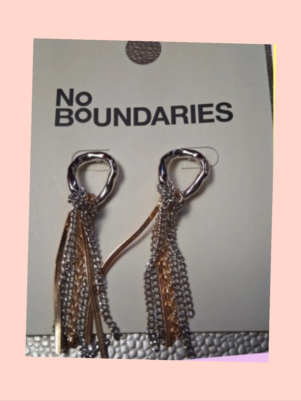 No Boundaries Mixed Metal Tassel Drop Earrings - Silver & Gold